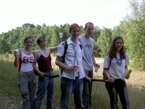 from left to right: Nancy, Anja, Andreas, Dirk, Andrea - the winning team