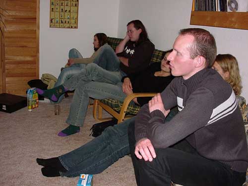 the group at anjas house ...