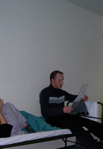 dirk - trying to sing along to Ace of Base - KARAOKE aahhhhh!